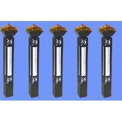 Farolas con flores (x10).