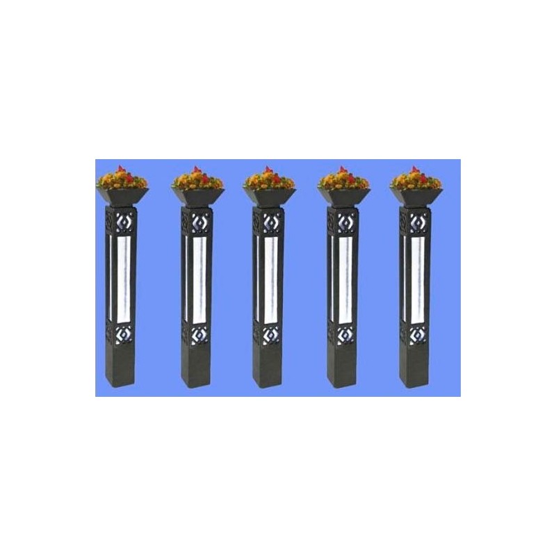 Farolas con flores (x10).