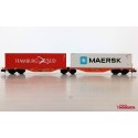 Sggrss 80' GO Transport Wascosa Container-Plattform.
