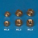 Brass nuts M1,6 (x20). RB 107-16