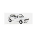 VW Golf I GTI, blanche.