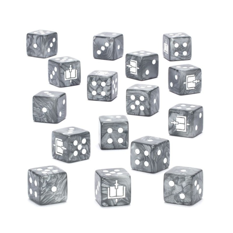 24 Dadi D6 Bianchi Ufficiali Games Workshop &ndash; Warhammer 40K &ndash; Nuovi UK