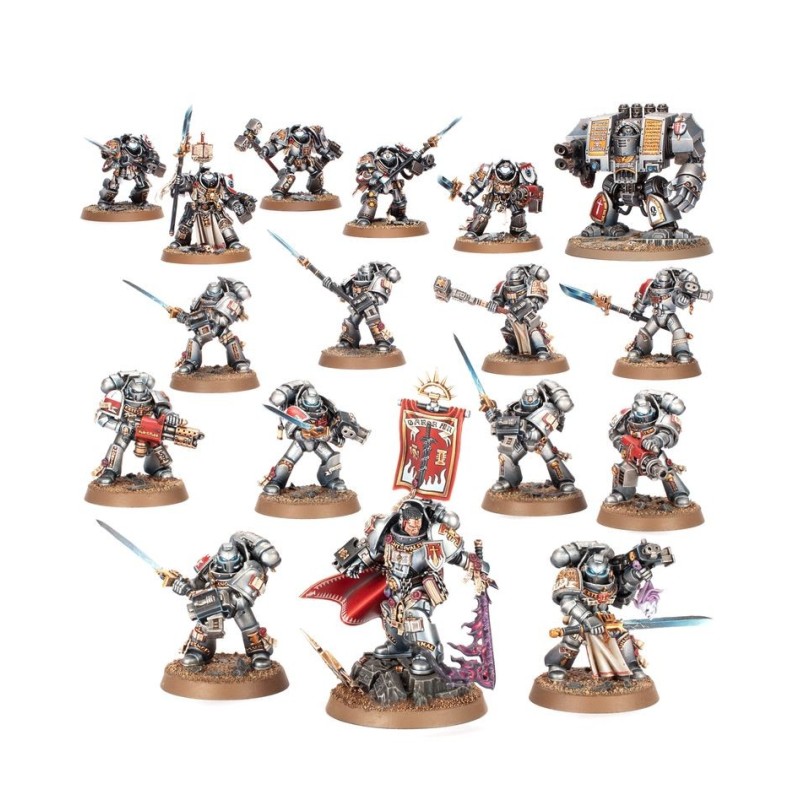 Squadra Terminator Cavalieri Grigi &ndash; Martello Demone E Bastone Da Guardia &ndash; Games Workshop