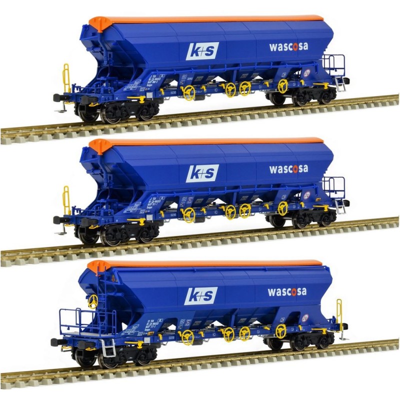 Ensemble de wagons-trémies Wascosa Tanpps.