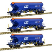 Ensemble de wagons-trémies Wascosa Tanpps.