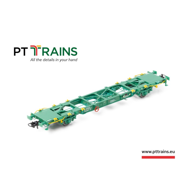 Lgnss-MC4E flat wagon, Transfesa. Lgnss-MC4E flat wagon, Transfesa.