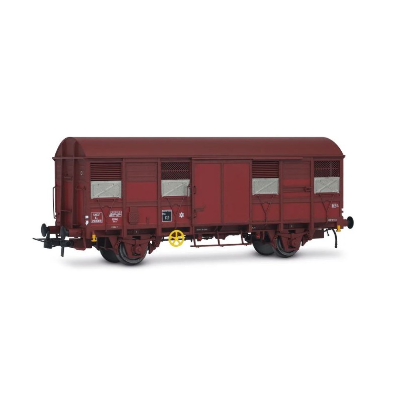 Geschlossener Wagen mit zwei Achsen K4, SNCF. Hecklichter.