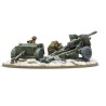 25-Pdr Leichte Haubitze mit britischer Infanteriebesatzung (Winter).