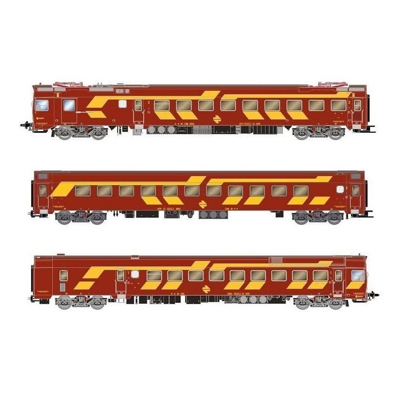 Electric railcar 444-004, RENFE. Sound.