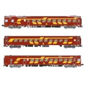 Electric railcar 444-004, RENFE. Sound.