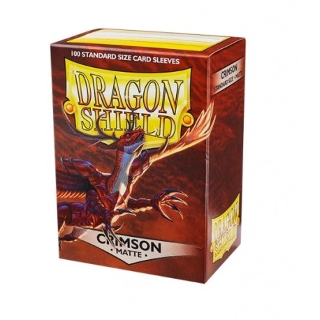 Standard Matte Crimson Red Cases (100 Hüllen).