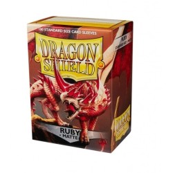 Fundas Standard Matte Ruby (100 fundas) Dragon Shield.