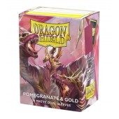 Standard Dual 25th Special Edition Sleeves: Pomegranate/Gold (100 pieces)