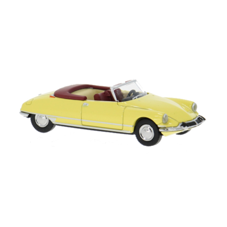 Citroën DS Cabriolet, jaune clair.