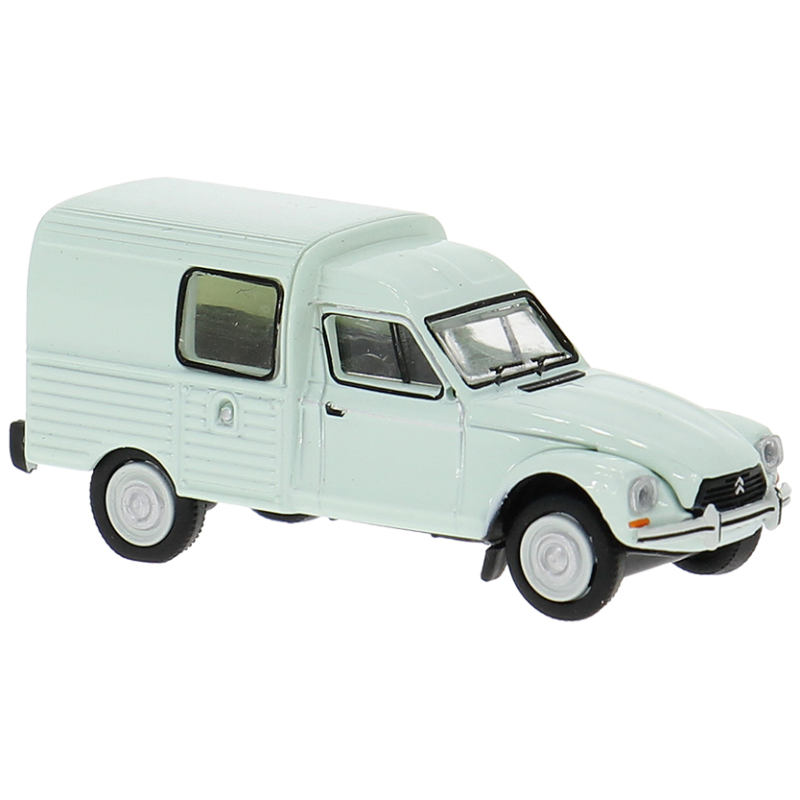 Furgoneta Citroën Acadiane, turquesa pastel.