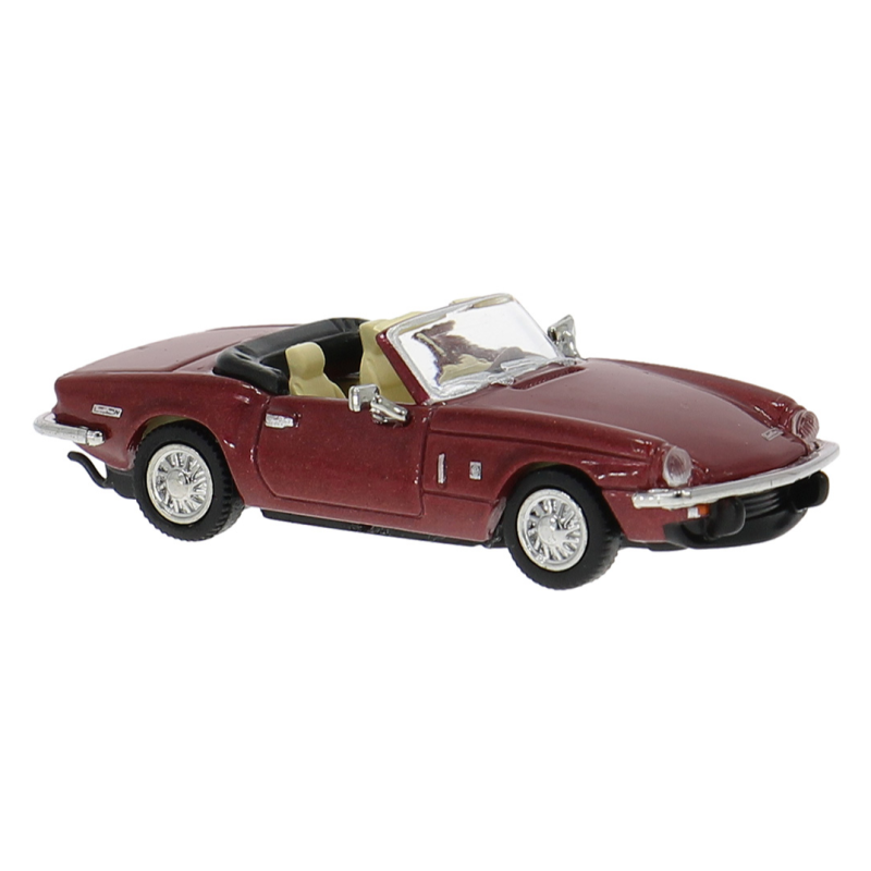 Triumph Spitfire, dark red.