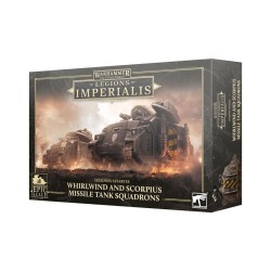 Legions Imperialis : escadrons de chars lance-missiles Whirlwind et Scorpius.