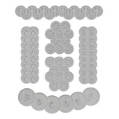 Legions Imperialis: fichas de orden y marcadores de objetivo.