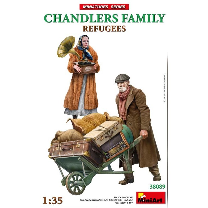 Famille de réfugiés. Famille de réfugiés.
