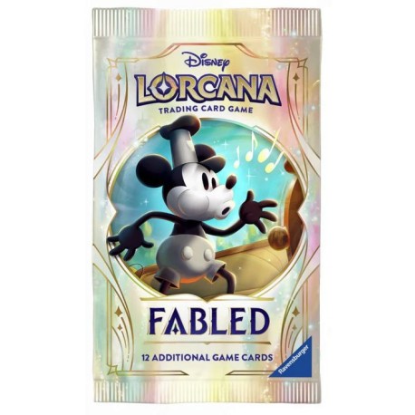Disney Lorcana capa do cartão: Fabled. Em inglês.