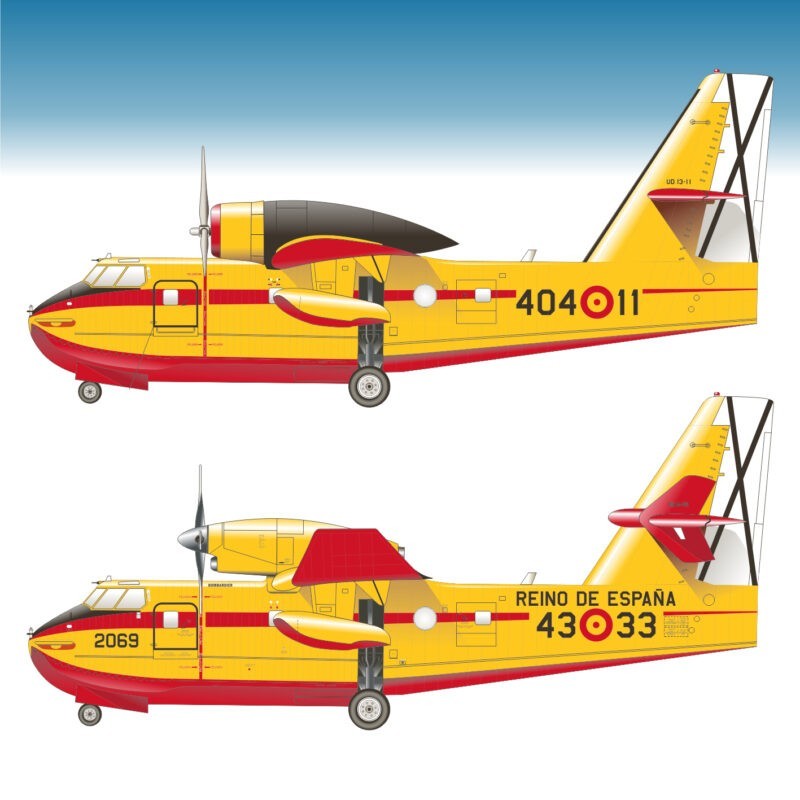 Decalcomanie: Canadair CL-215/CL-215T.