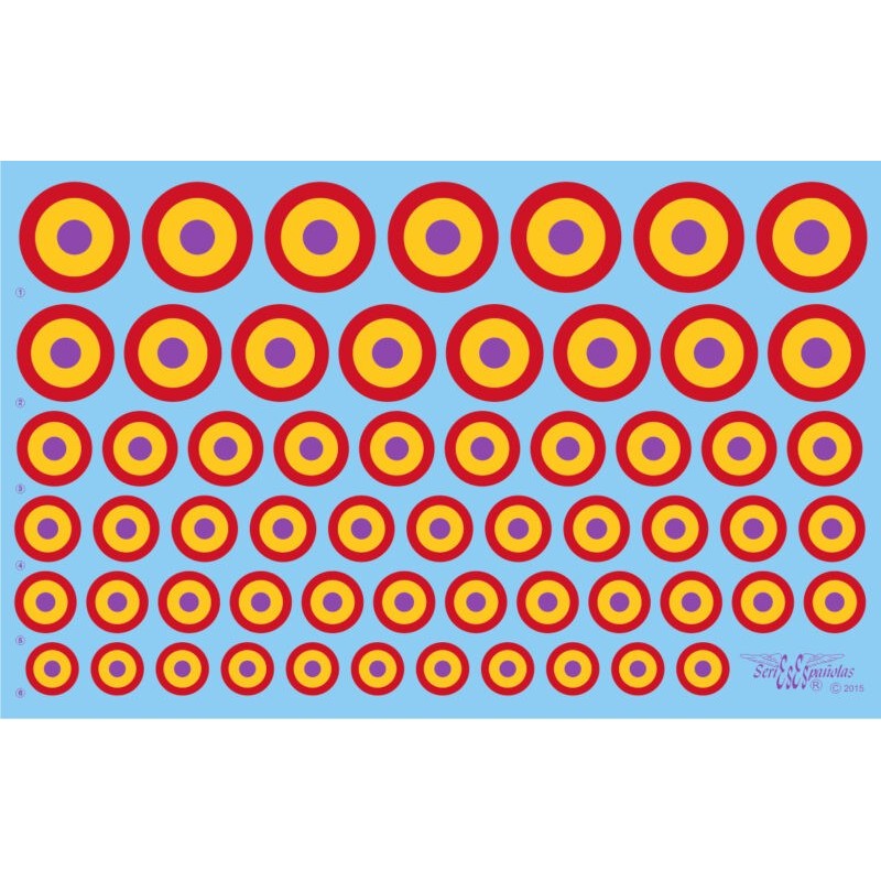 Abziehbilder: FARE-Kokarden.