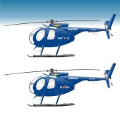 Décalcomanies : Hughes 500 M.