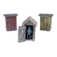 3 Outhouses and Man. WOODLAND D214