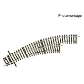 Curved turnout right hand. R2/R3.