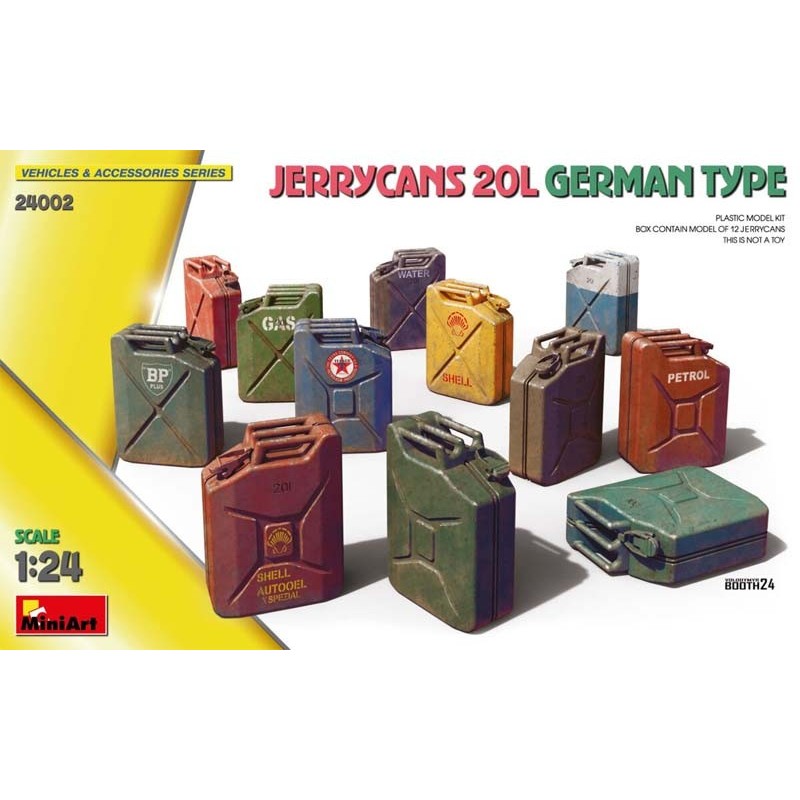 Jerrycans 20l German type. Jerrycans 20l German type.