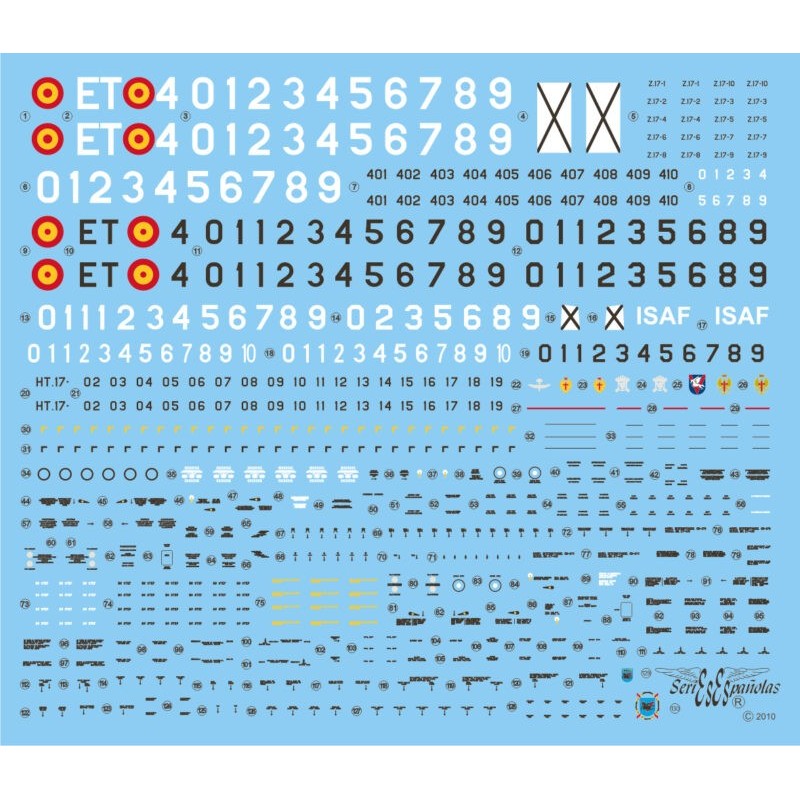 Abziehbilder: CH-47 C/D Chinook.