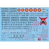 Decal set: AV-8S Matador.