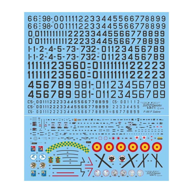 Decalques: F-86 F Sabre.