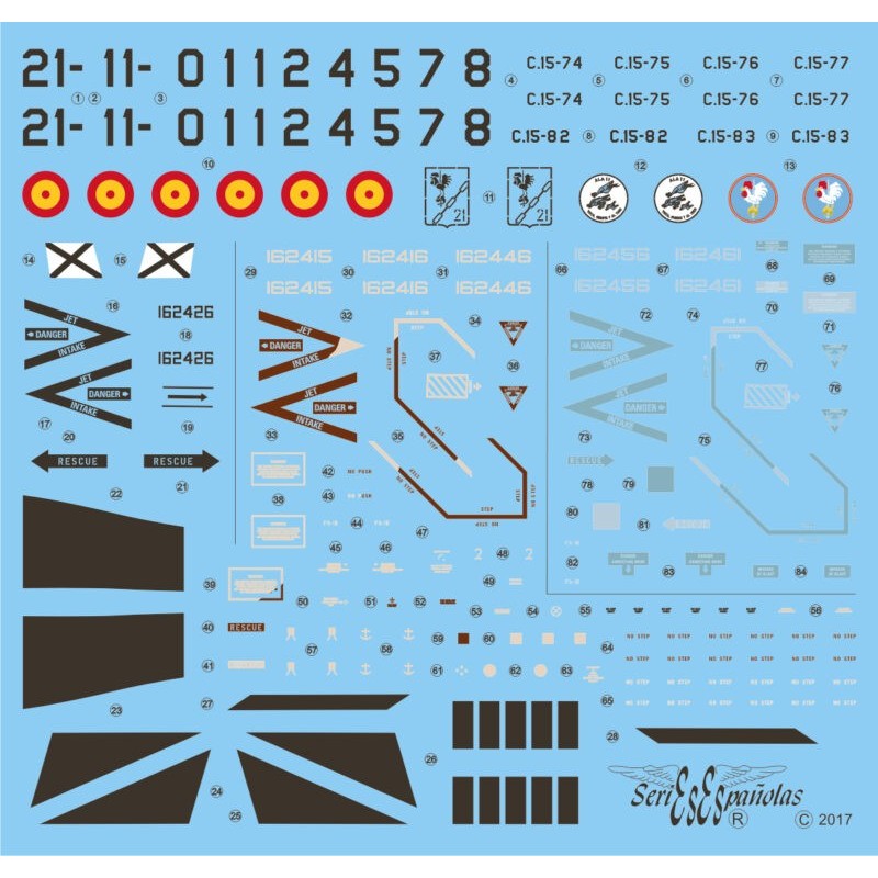 Decalques: F-18 A Hornet Aggreessor.