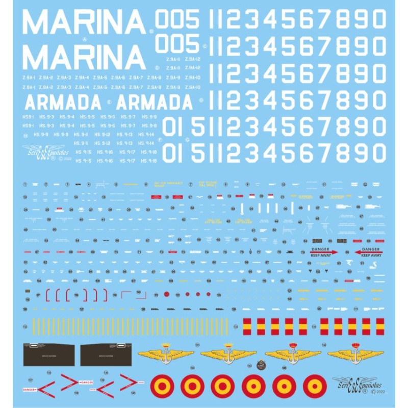 Decal set: SH-3D/H Sea King. Decal set: SH-3D/H Sea King.