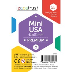55 mini caixas premium dos EUA (41x63 mm).