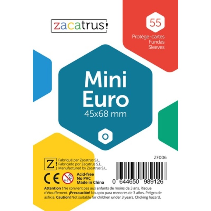 55 mini copertine Euro (45 x 68 mm).