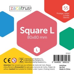 55 fundas Square L (80 x 80 mm).