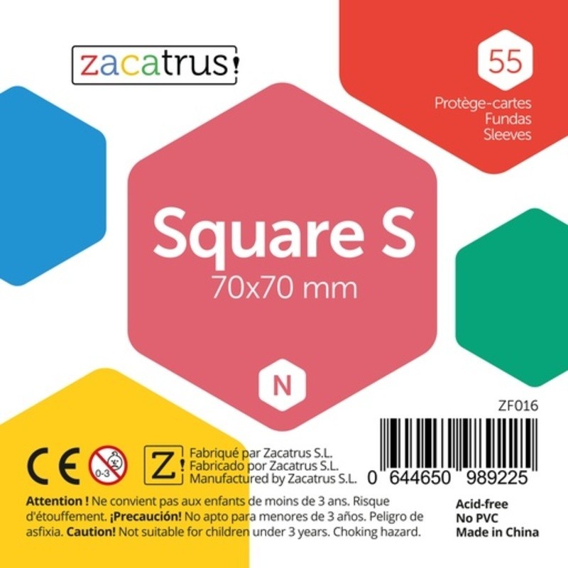 55 fundas Square S (70 x 70 mm).