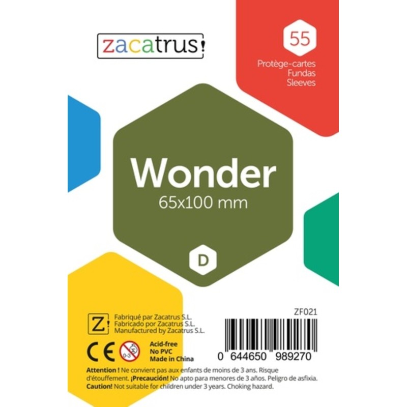 55 étuis Wonder (65 x 100 mm).