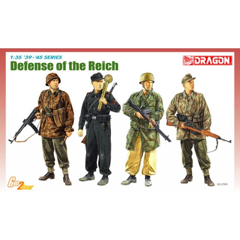 Soldados alemanes "Defensa del Reich". DRAGON 6694