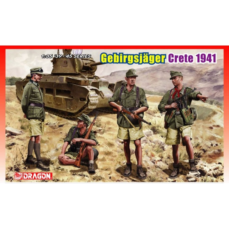 Tropas Gebirgsjager alemanas en Creta, 1941. DRAGON 6742