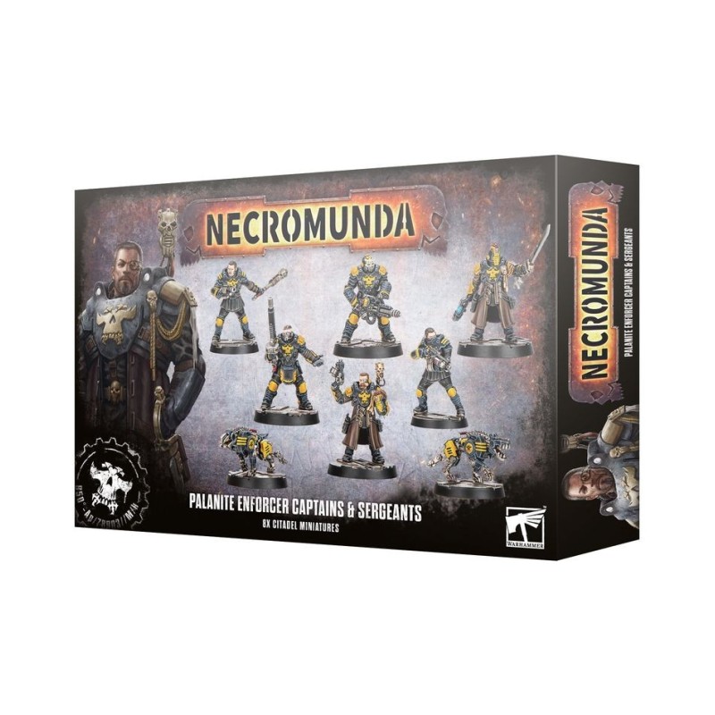 Necromunda: Palanite Enforcer Captains und Sergeants.