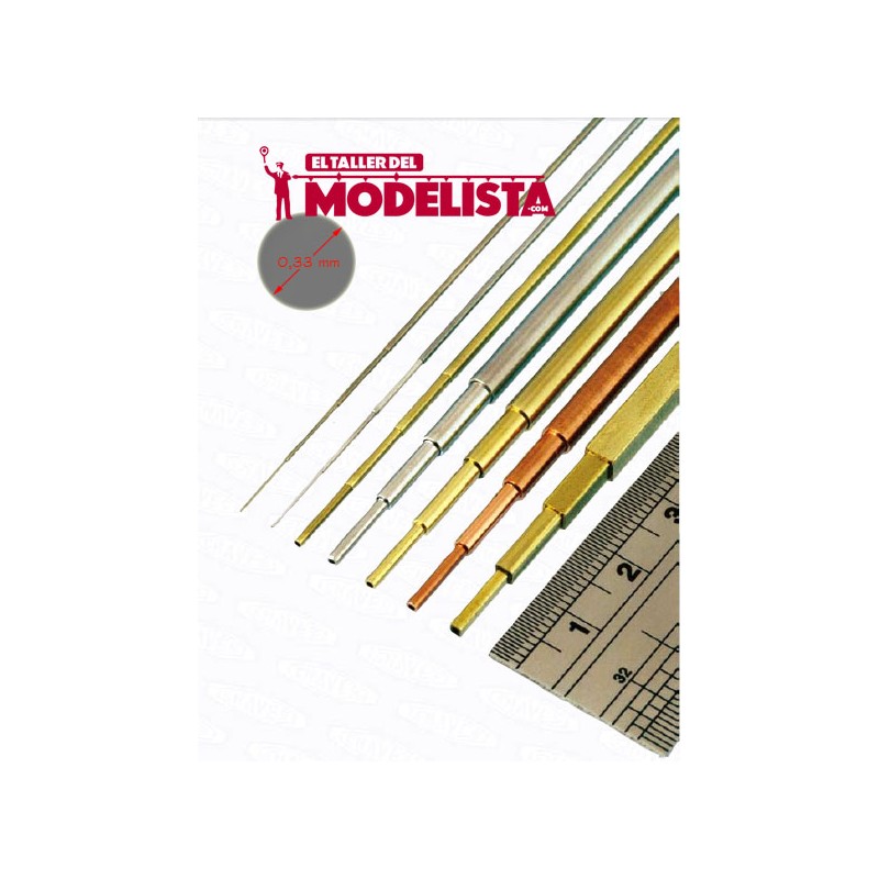 Nickel silver rod. 0,33 mm (x6). ALBION NSR033