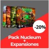 Nucleum Pack: Basisspiel und Erweiterungen.