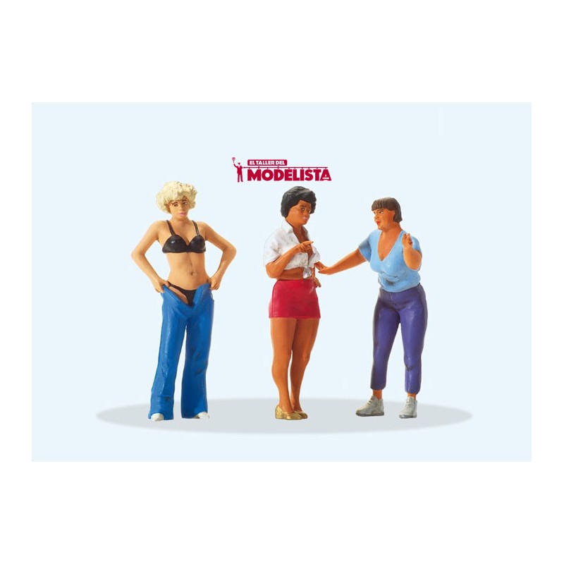 Tres mujeres de camping. PREISER 63097