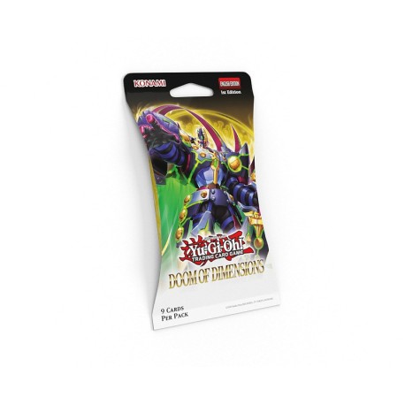 Yugioh - Blister Doom of dimensions (3 packs). SPANISH.