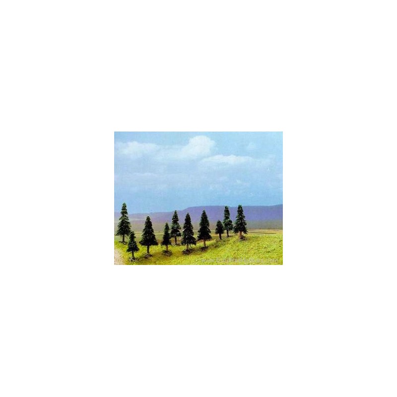10 pine trees with roots. BUSCH 6509 10 pine trees with roots. BUSCH 6509