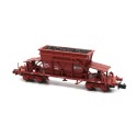 Tolva TT9 de RENFE. Rojo óxido.