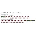 Tolva TT9 de RENFE. Rojo óxido.